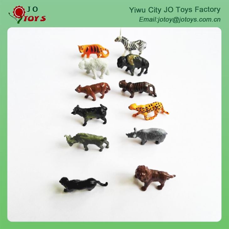 happy mini Zoo animals Plastic for child capsule toy 2